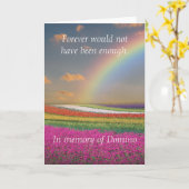 Pet Dog Cat Rainbow Bridge Sympathie Kaart (Gele Bloem)