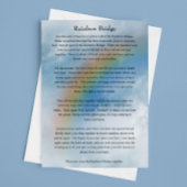 Pet Dog Cat Rainbow Bridge Sympathie Kaart