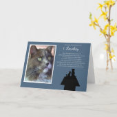 Pet Dog Cat Sympathie Aangepaste foto Kaart (Gele Bloem)