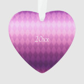 Pet Dog Christmas Roze Ornament (achterkant)