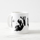 Pet Dog Coffee Tea Sjabloon Koffiemok (Voorkant links)
