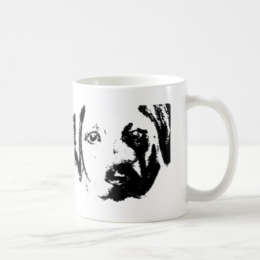 Pet Dog Coffee Tea Sjabloon Koffiemok (Rechts)