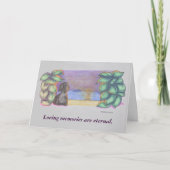 Pet / Dog Condolence Card Feestdagen Kaart (Voorkant)