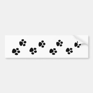Pet Dog-eigenaar schildert Bumpersticker afdrukken