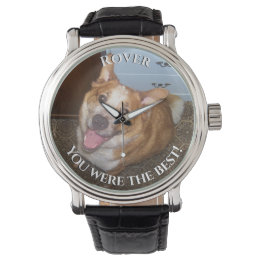 Pet Dog Foto en Name Memorial U was de beste Horloge