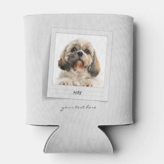 Pet Dog Foto Lijst Persoonlijk Pap Birthday Blikjeskoeler (Achterkant)