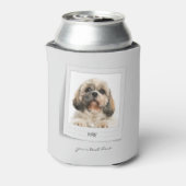 Pet Dog Foto Lijst Persoonlijk Pap Birthday Blikjeskoeler (Blikje Achterkant)