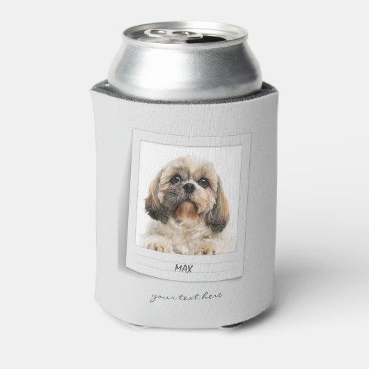 Pet Dog Foto Lijst Persoonlijk Pap Birthday Blikjeskoeler (Blikje Achterkant)