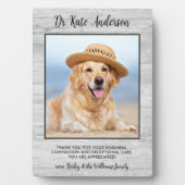 Pet Dog Foto Persoonlijke dierenarts Hartelijk dan Fotoplaat (voorkant)