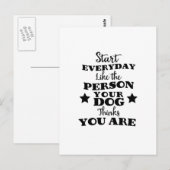 Pet Dog Funny Quote Briefkaart (Voorkant / Achterkant)