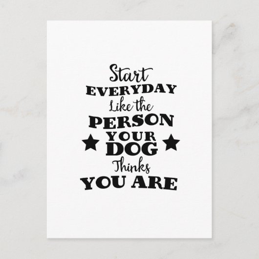 Pet Dog Funny Quote Briefkaart (Voorkant)