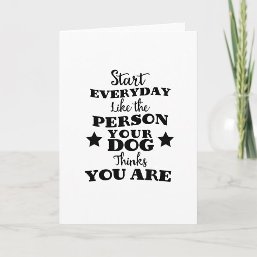 Pet Dog Funny Quote Feestdagen Kaart (Voorkant)