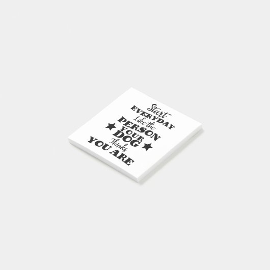 Pet Dog Funny Quote Post-it® Notes (Schuin)