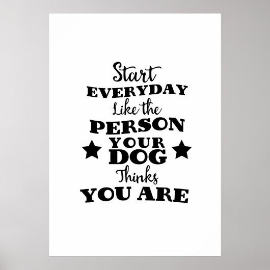 Pet Dog Funny Quote Poster (Voorkant)