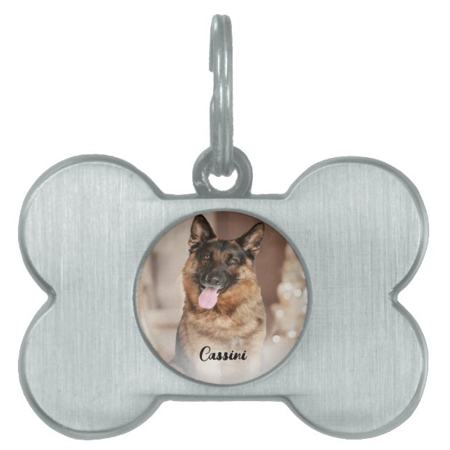 Pet Dog Funny Schattige Gepersonaliseerd ID Verlor Huisdieren Naamplaatje (voorkant)