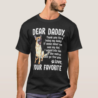 Pet dog German Shepherd fathers day T-shirt