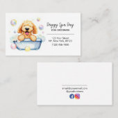 Pet Dog Grooming en Badservice Visitekaartje (Voorkant / Achterkant)