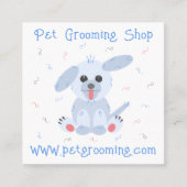 Pet Dog Grooming Personalized Vierkante Visitekaartje (Voorkant)