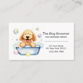 Pet Dog Grooming Service Aangepast Visitekaartje