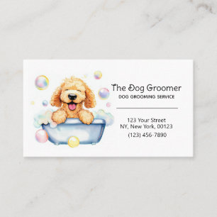 Pet Dog Grooming Service Aangepast Visitekaartje