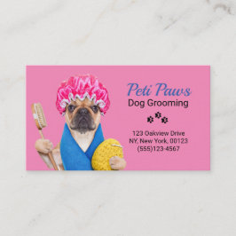 Pet Dog Grooming Service Visitekaartje