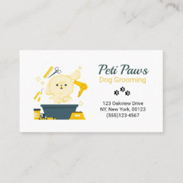 Pet Dog Grooming Service Visitekaartje