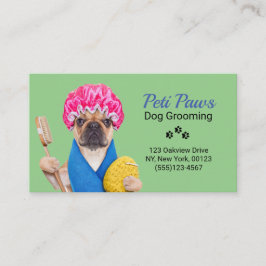 Pet Dog Grooming Service Visitekaartje