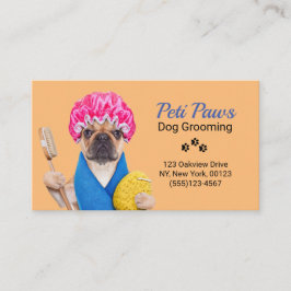Pet Dog Grooming Service Visitekaartje