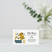 Pet Dog Grooming Service Visitekaartje (Staand voorkant)