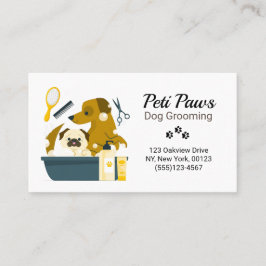 Pet Dog Grooming Service Visitekaartje
