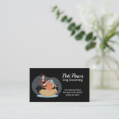 Pet Dog Grooming Service Visitekaartje (Staand voorkant)