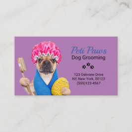Pet Dog Grooming Service Visitekaartje