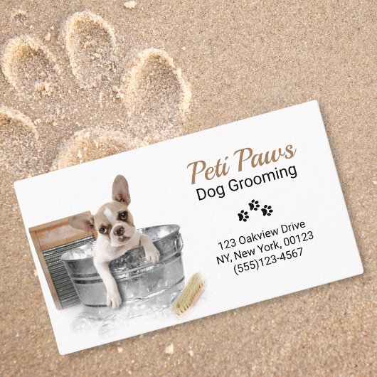 Pet Dog Grooming Service Visitekaartje