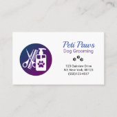 Pet Dog Grooming Service Visitekaartje (Voorkant)