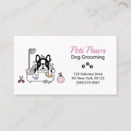Pet Dog Grooming Service Visitekaartje