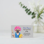 Pet Dog Grooming Service Visitekaartje (Staand voorkant)