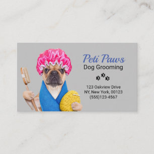 Pet Dog Grooming Service Visitekaartje