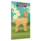 Pet Dog in het park Klembord (Rechts)