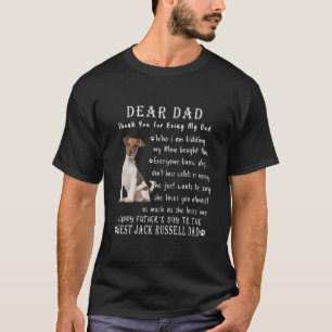 Pet Dog Jack Russell Lovers Fathers Day Jack T-shirt