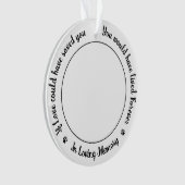 Pet Dog Memorial 2 Foto in Loving Memory Ornament (voorkant)