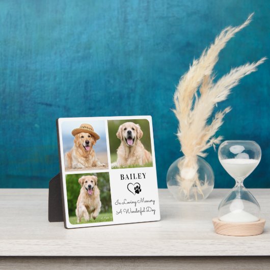 Pet Dog Memorial 3 Fotocollage op maat Fotoplaat (Insitu)
