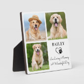 Pet Dog Memorial 3 Fotocollage op maat Fotoplaat (Voorkant)