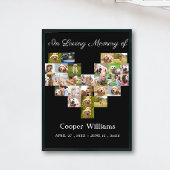 Pet Dog Memorial Custom Fotocollage Pet Loss Poster