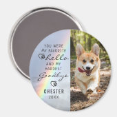 Pet Dog Memorial Favorite Hallo Photo Rainbow Magneet (Voorkant / Achterkant)