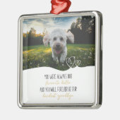 Pet Dog Memorial Foto Collage Metalen Ornament (Links)