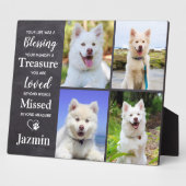 Pet Dog Memorial Gepersonaliseerde Herdenking 4 Fo Fotoplaat (Zijkant)