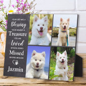 Pet Dog Memorial Gepersonaliseerde Herdenking 4 Fo Fotoplaat