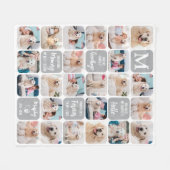 Pet Dog Memorial gepersonaliseerde kleurrijke 24 f Fleece Deken (Voorkant (Horizontaal))