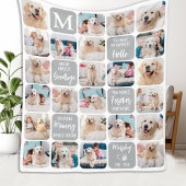 Pet Dog Memorial gepersonaliseerde kleurrijke 24 f Fleece Deken