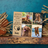 Pet Dog Memorial Gift- Sympathie Pet Loss Keepslag Fotoplaat (Zijkant)